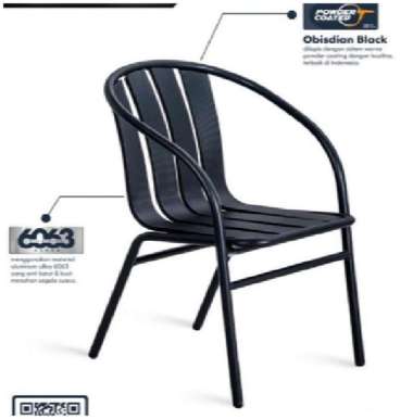 Bina Karya Kursi Teras Kursi Cafe Fortuner Kuat Kokoh Anti Karat (khusus wilayah palembang)