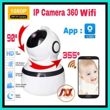 Ip Camera 360 Smart Wifi Night Vision 1080p Kamera CCTV Q9 V380 TANPA MEMORY