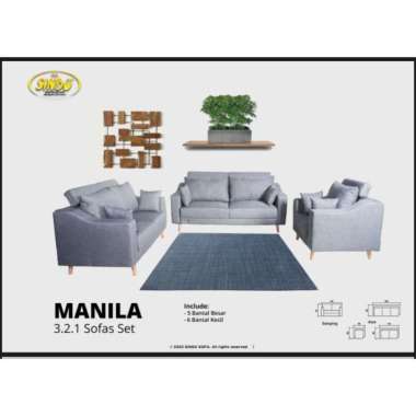 Sindu Manila 3.2.1 Sofas Set Sofa Kursi Tamu (palembang)