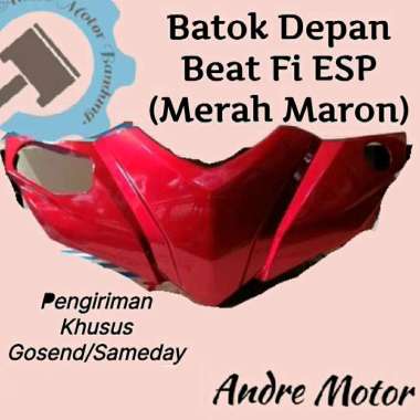 Batok Depan Beat Fi ESP Merah Maroon Merk Win Kualitas Original