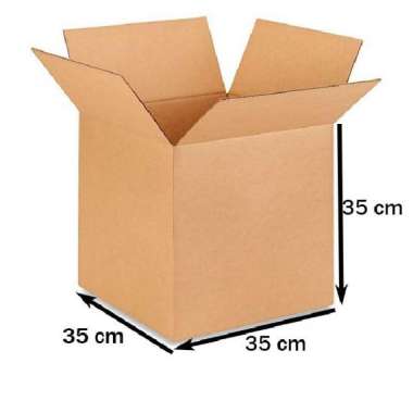 Kardus - Polos - Kraft - 35 cm x 35 cm x 35 cm - SWR