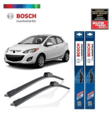 Wiper Mobil Bosch Frameless Mazda 2 2007 - 2014 Clear