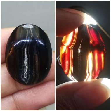 Batu Sulaiman Yaman Wulung Combong Asli (Kode 1925) Hitam