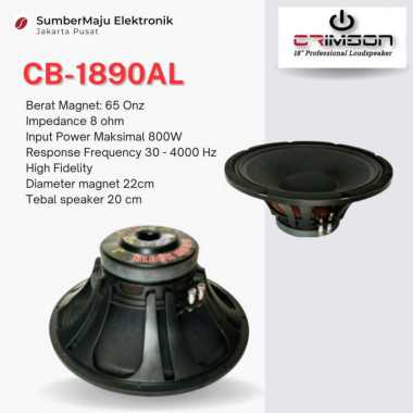SPEAKER SUB WOOFER CRIMSON CB 1890 AL 18 Inch