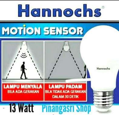 Motion Sensor HANNOCHS 13w Lampu Led Sensor Gerak Hannoch 13watt 13 13W gerak Hanoc