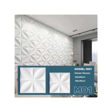 Goto Backstein Wallpanel Sticker Wallpaper Stiker Dekorasi Dinding 3D 50 x 50 CM M01