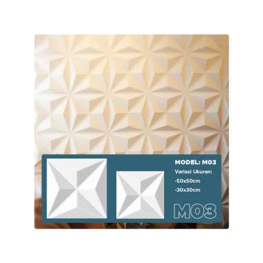 Goto Backstein Wallpanel Sticker Wallpaper Stiker Dekorasi Dinding 3D 50 x 50 CM M03