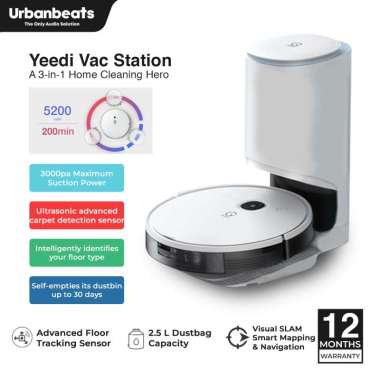 Ecovacs Yeedi Vac Station Robot Vacuum Cleaner Mop with Self Emptying Station