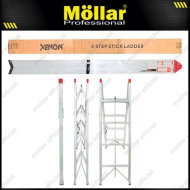 XENON Tangga Lipat Stick 4 Step Rumah Aluminium Household Ladder 4S