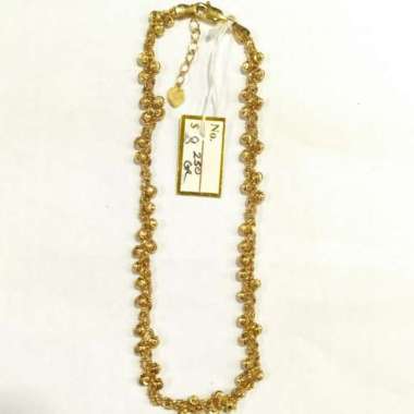 Gelang Kaki Biji Lada Emas Kuning 700