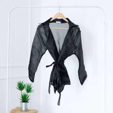 ORGANDI OUTER KONDANGAN ATASAN ORGANZA TRANSPARAN OUTWEAR CARDI WANITA BAJU KONDANGAN OUTER PESTA LE