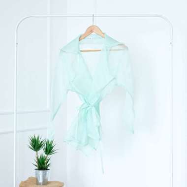 ORGANDI OUTER KONDANGAN ATASAN ORGANZA TRANSPARAN OUTWEAR CARDI WANITA BAJU KONDANGAN OUTER PESTA LE