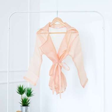 ORGANDI OUTER KONDANGAN ATASAN ORGANZA TRANSPARAN OUTWEAR CARDI WANITA BAJU KONDANGAN OUTER PESTA LE