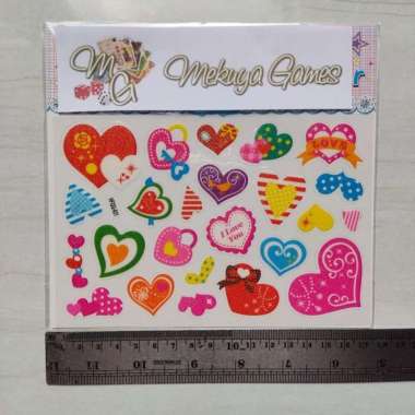 Sticker Glitter Mix Colorful Deco Case Journal Photo Card KPOP Hati