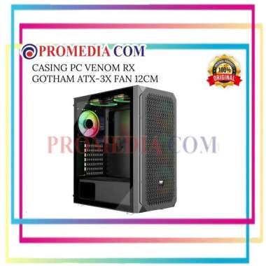 CASING PC VENOM RX GOTHAM ATX-3X FAN 12CM