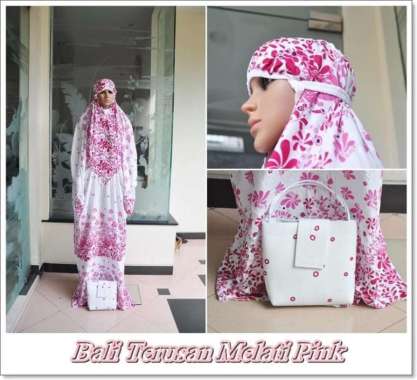 PUSAT GROSIR MUKENA BALI TERUSAN MELATI PINK