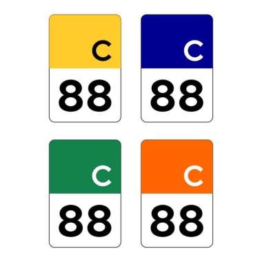 Papan Plang Nomor Rumah Berkualitas 20cm x 30cm Plat Alumunium