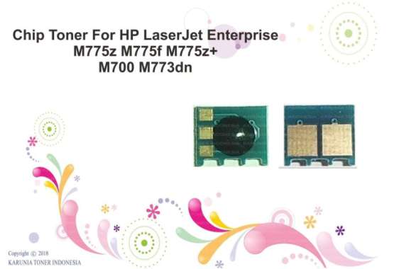 Chip Toner For HP LaserJet Enterprise M775z M775f M775z+ M700 M773dn - Biru Cyan