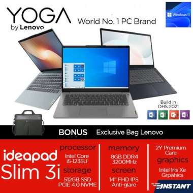 Lenovo Ideapad Slim 3i 14 i5 1235 8GB 512SSD W11+OHS 14.0FHD