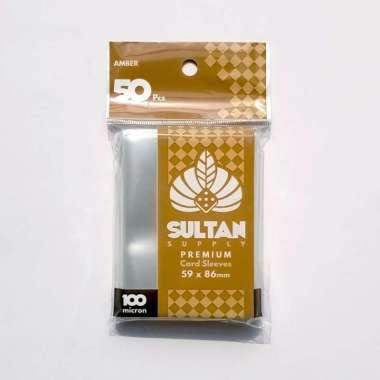 Sultan Supply 100Micron 59x86mm Premium Card sleeves (Amber)