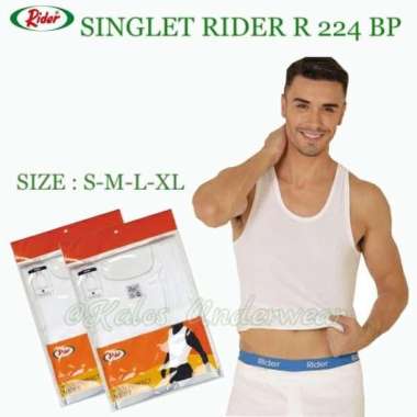 Kaos Singlet Pria Rider Putih R 224 BP XL