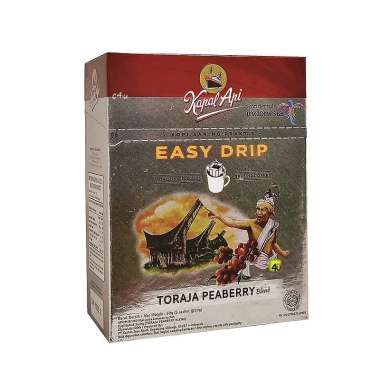 Promo Harga KAPAL API Kopi Easy Drip Toraja Peaberry per 5 pcs 10 gr - Blibli