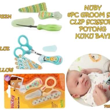 PERA132 NUBY 8PC GROOM SET CLIP SCISSORS POTONG KUKU BAYI