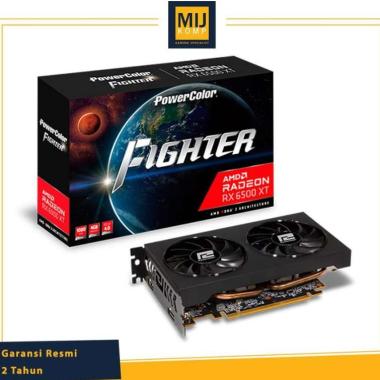 VGA PowerColor Radeon RX 6500XT 6500 XT FIGHTER 4GB GDDR6