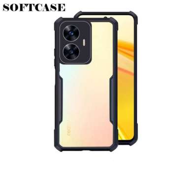 Promo Case Transparan Realme C55 2023 Terbaru Softcase Clear Back Cover Realme C55 Hitam