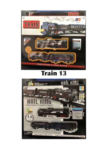 Mainan Kereta api Rail King anak Rail 13pcs