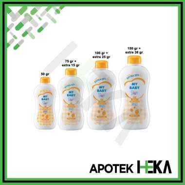 My Baby Powder Fresh Fruity - Bedak Bayi Bedak Anak Aroma Buah Orange - 50 gr
