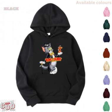 Sweater Hoodie Jumper Anak Laki Laki Perempuan Tom & Jerry Hudi Unisex Usia 5 15 Tahun 9-10 tahun Hi