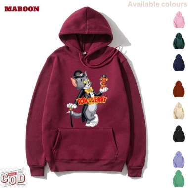 Sweater Hoodie Jumper Anak Laki Laki Perempuan Tom & Jerry Hudi Unisex Usia 5 15 Tahun 9-10 tahun Me
