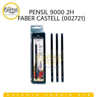 1 PCS PENSIL 9000 FABER CASTELL / PENSIL UJIAN / PENSIL KOMPUTER / PENSIL KAYU PENSIL 9000 2H (00272