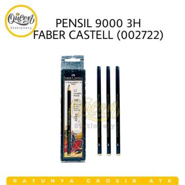 1 PCS PENSIL 9000 FABER CASTELL / PENSIL UJIAN / PENSIL KOMPUTER / PENSIL KAYU PENSIL 9000 3H (00272