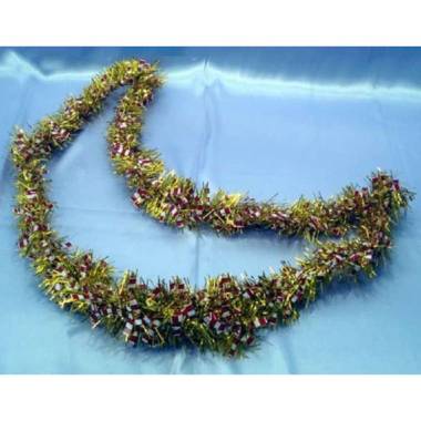 Hiasan Slinger Rumbai Natal Bentuk [2 meter] 2A emas