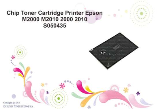 Chip Toner Cartridge Printer Epson M2000 M2010 2000 2010 S050435 Monochrome