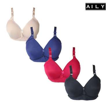 Aily AL17 Bra Depe Wanita Big Size Cup C Maroon 46