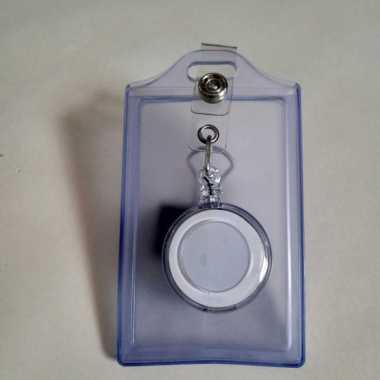 ID Card Holder karet 2 sisi + Yoyo Tarik Bening