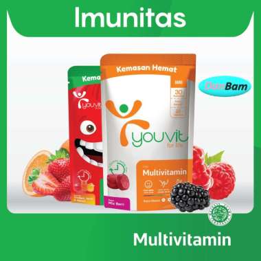 1 Pouch Youvit Multivitamin Dewasa & 1 Pouch Youvit Multivitamin Anak