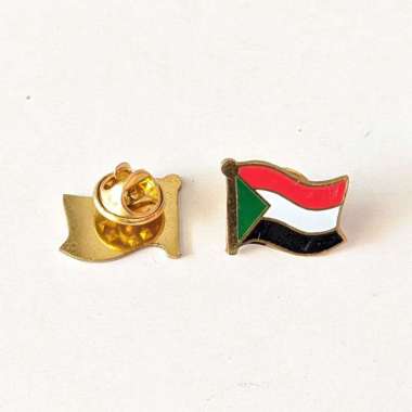 Mulyocreative Pin Bendera Negara Sudan / 2pcs