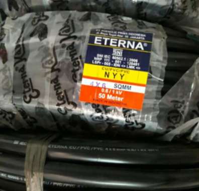 Kabel ETERNA NYY 4x6 ( Meteran / Eceran )
