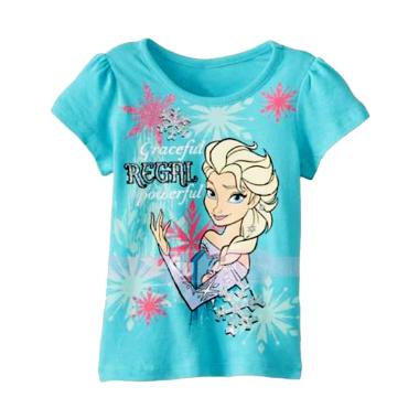 Gleoitte Wardrobe Frozen Kaos Anak Perempuan - Blue