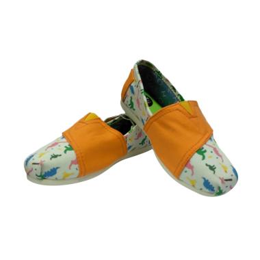 Kohai Dino Sepatu anak - Orange White