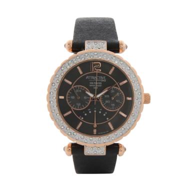 Q&Q Attractive DA79J102Y Jam Tangan Wanita - Hitam - Emas