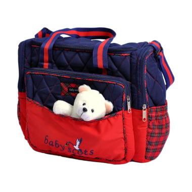 Baby Scots Bordir Boneka Tas Bayi - Biru