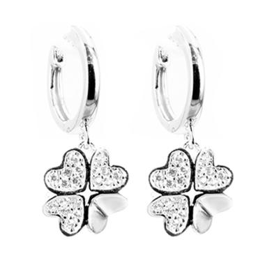 D'Paris Earring Clasp ALJMT17600 Flowers Anting