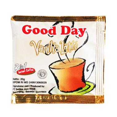 Promo Harga Good Day Instant Coffee 3 in 1 Vanilla Latte per 10 sachet 20 gr - Blibli