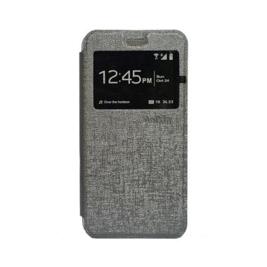 Flip Shell Flip Cover Casing for Oppo R9S - Abu abu