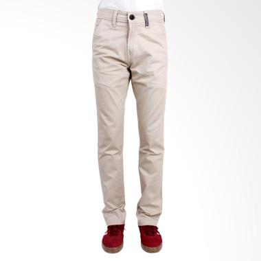 Oliveinch Long Semi Cargo Celana Pria - Cream